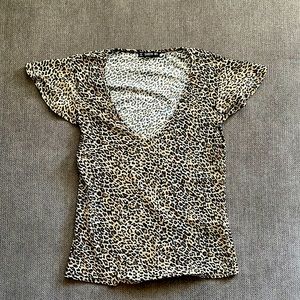 Cheetah Print Blouse